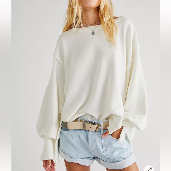 Free People Tops - Free People womans We The Free Camden pullover Sweatshirt oversized S